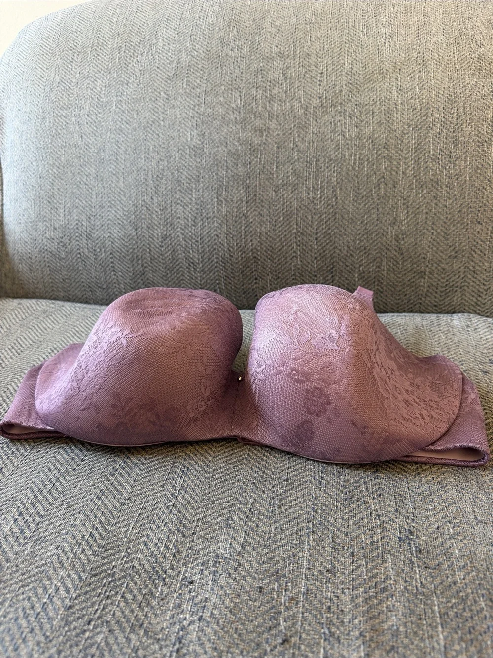 Lane Bryant Cacique Lightly Lined Lace Lavender Underwire Full Coverage Bra 38G